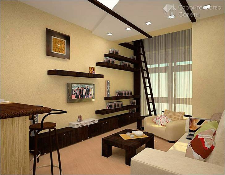 Переоборудование с высокими потолками