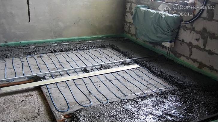 Стяжка электрического пола