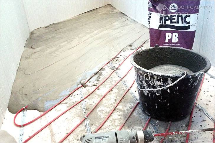 Стяжка кабельного пола