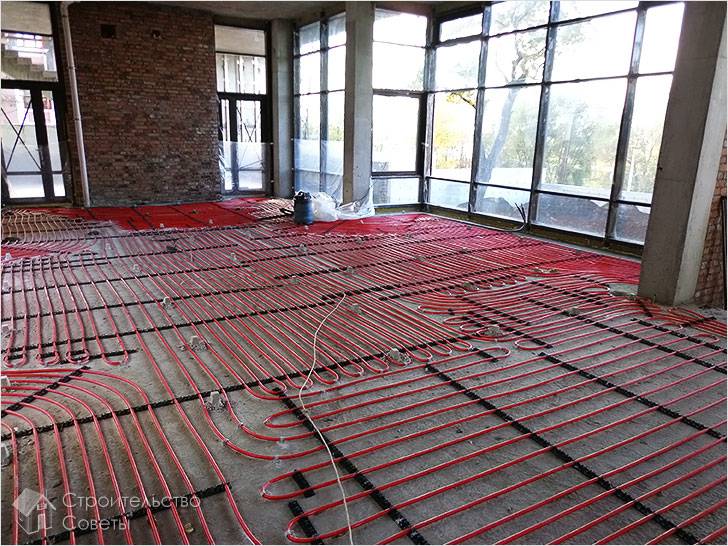 Теплый пол как основное отопление