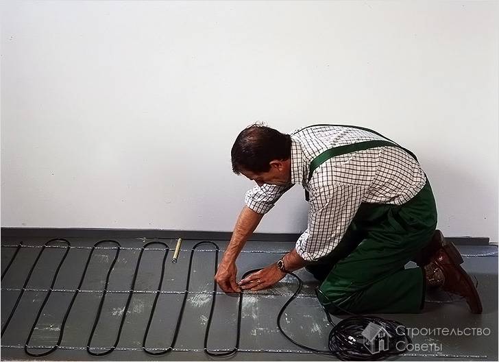 Укладка кабеля змейкой