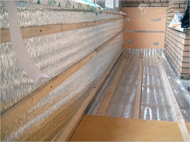Утепление балкона