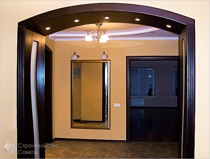 Встроенная подсветка в арку