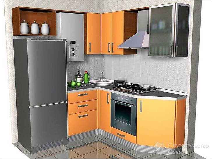 Плитка подобрана под цвет отопительного прибора