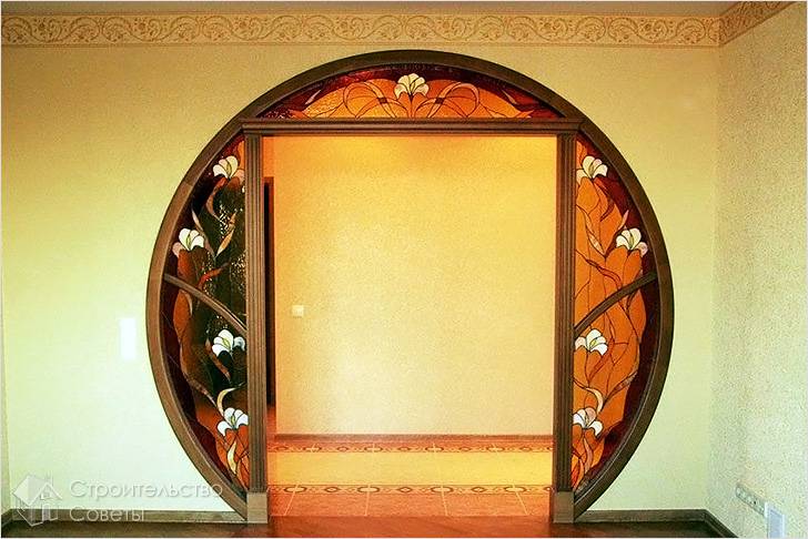 Оформление витражным стеклом
