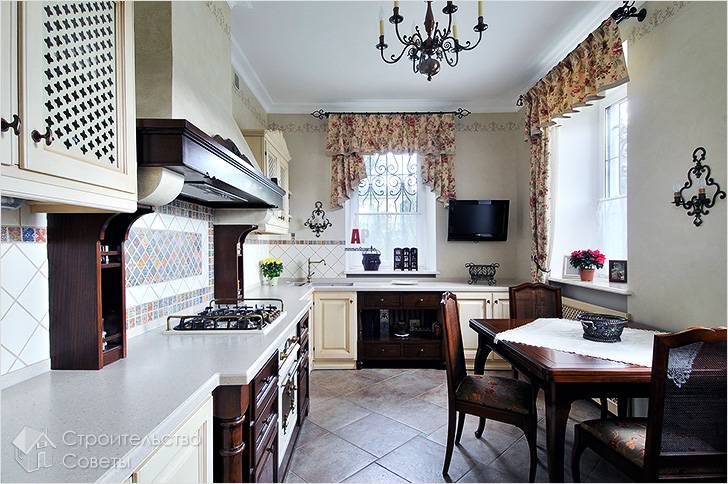 Интерьер кухни в стиле Прованс