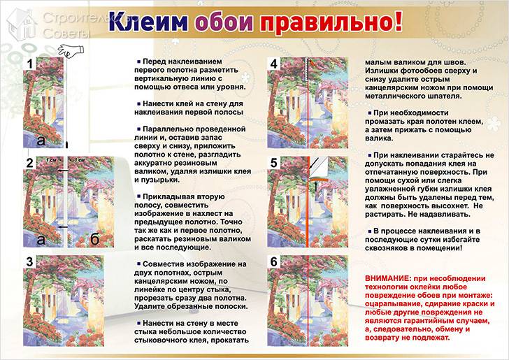 Клеим обои правильно