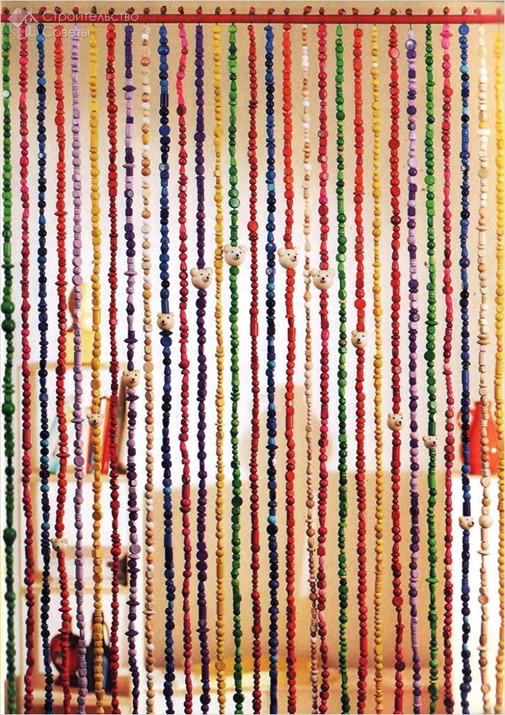 Штора на дверь своими руками