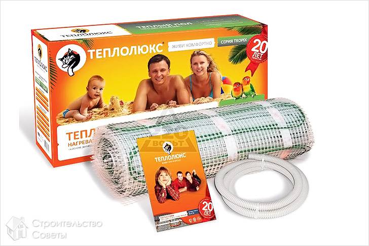 Характеристики теплого пола Теплолюкс