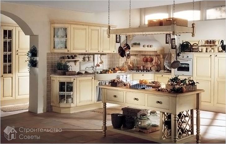 Интерьер кухни в стиле Прованс