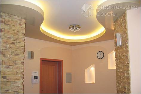 Варианты дизайна подвесных потолков из гипсокартона
