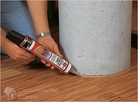 Использование герметика при стыковке