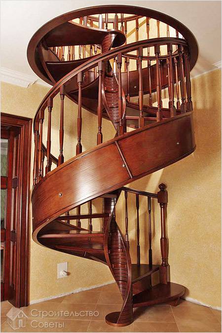 С винтовой центральной балкой