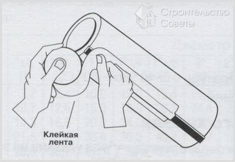 Крепление греющей ленты