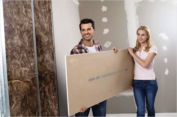 Как облицевать стены гипсокартоном