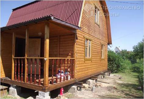 Работа по поднятию дома