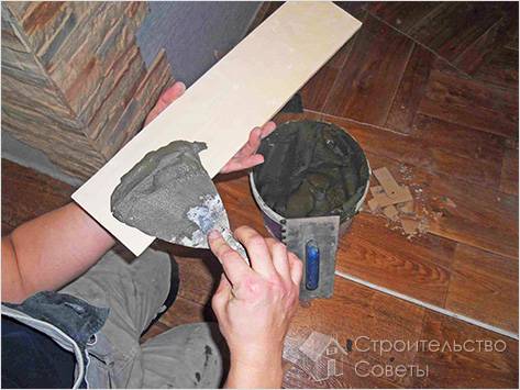 Работа по укладке декоративного камня