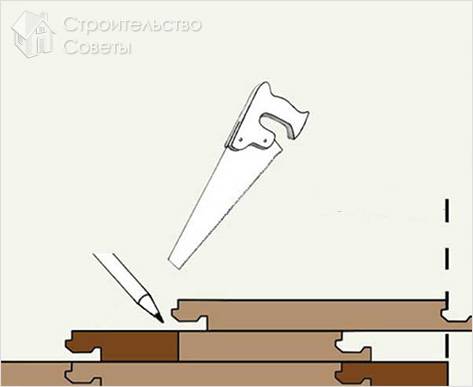 Распил ножовкой