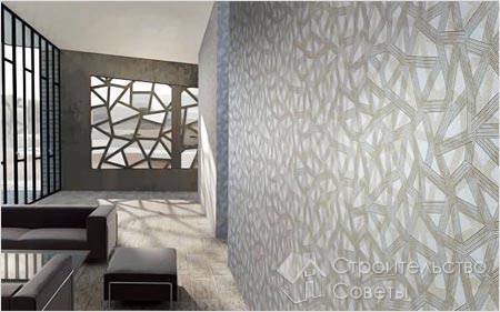Рельефные обои для комнаты