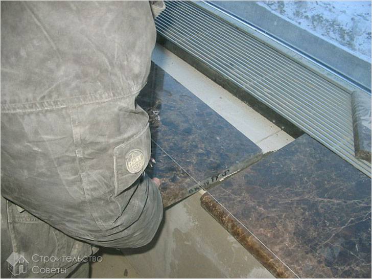 Установка в нишу