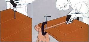 Выполняем отверстие