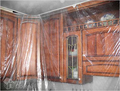 Защита мебели от побелки