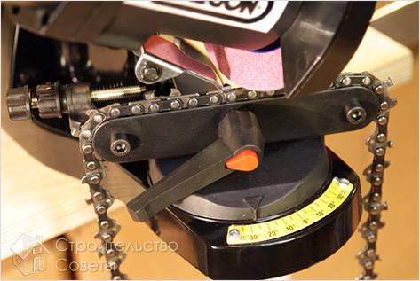 Заточка цепи