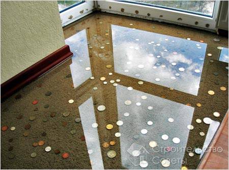 С залитыми монетами