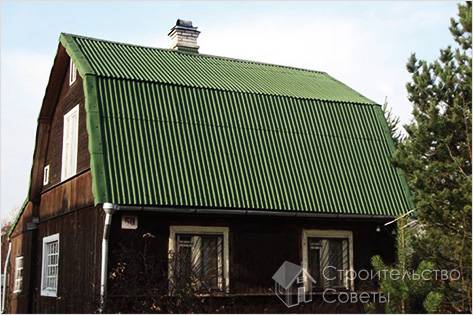 Монтаж ондулиновой крыши