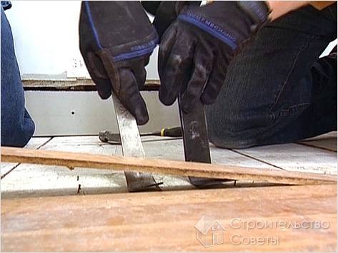 Демонтаж старого покрытия