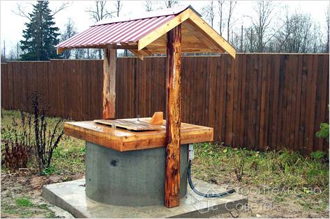 Как сделать домик для колодца