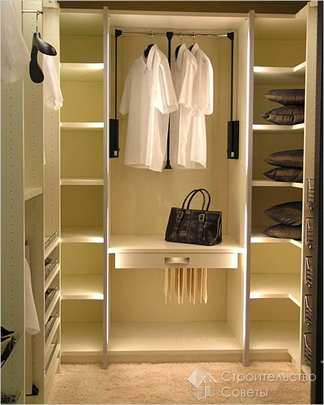 Гардеробная комната своими руками