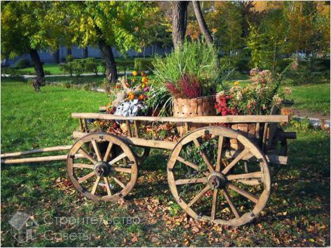 Цветник-телега
