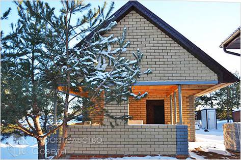 Строительство бани из кирпича