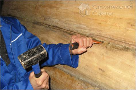Как конопатить сруб