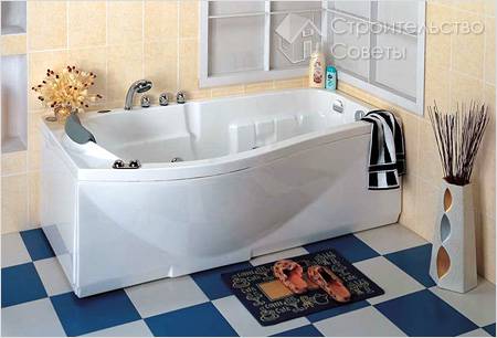 Монтаж акриловой ванны