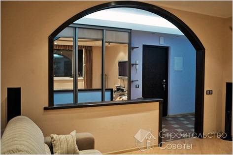 Арочный проем в интерьере