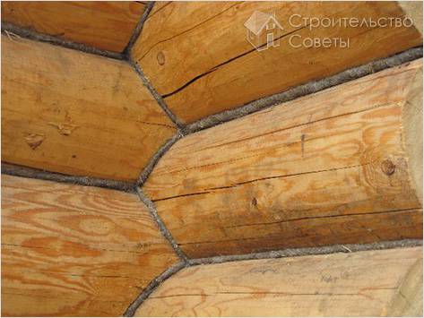 Конопачение сруба