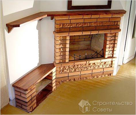 Красивая отделка камина