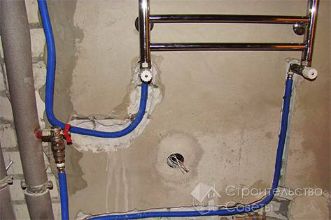 Монтаж полотенцесушителя