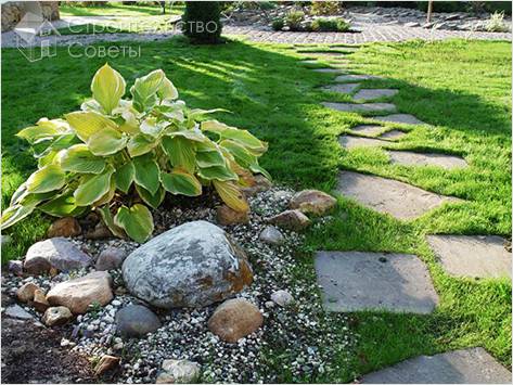 Оформление дорожек