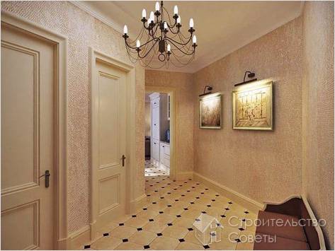 С учетом тона пола и мебели