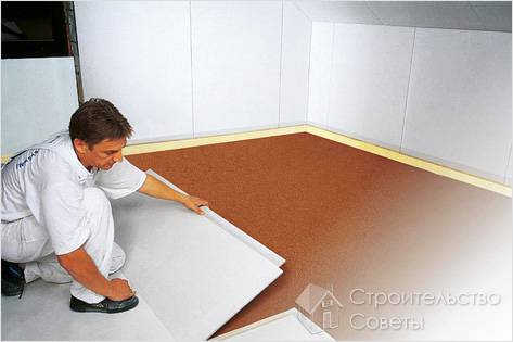 Монтаж полов Кнауф