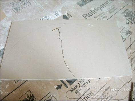 Разметка гипсокартона