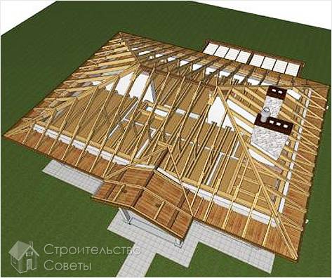 Монтаж стропильной системы