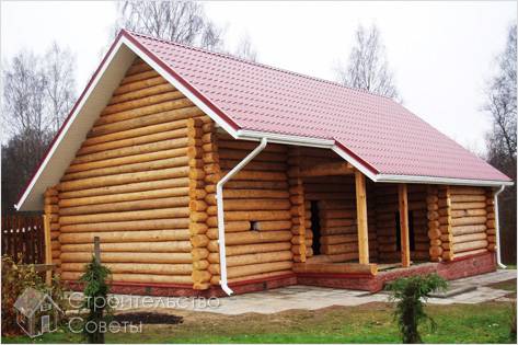 Строительство сруба бани