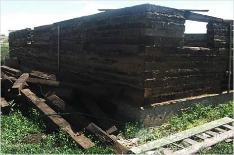 Строительство из шпал