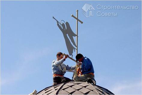 Установка на крыше