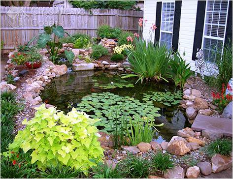 Декоративный водоем в саду