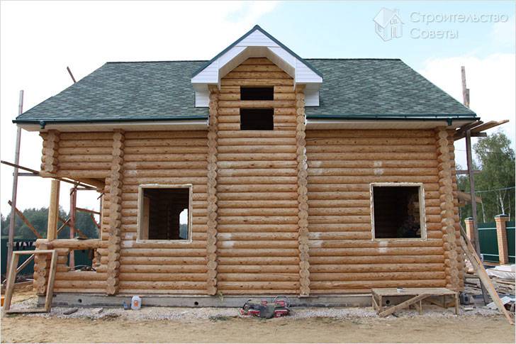 Строительство бревенчатого дома